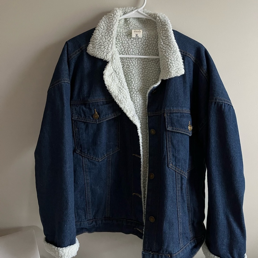 FUR LINED JEAN JACKET